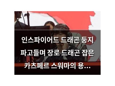 인스파이어드 드래곤 둥지 파고들며 장로 드래곤 잡은 카츠페르 스워마의 용기